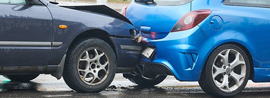 A rear end car accident