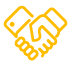 Infographic Yellow Handshake Icon