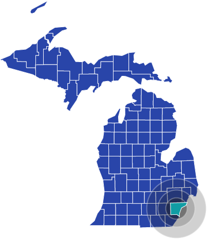 Map of Michigan