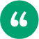White Quotation Mark in Front of Green Circle