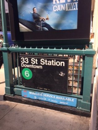 Ron Meyers Office - Subway Stop Sign